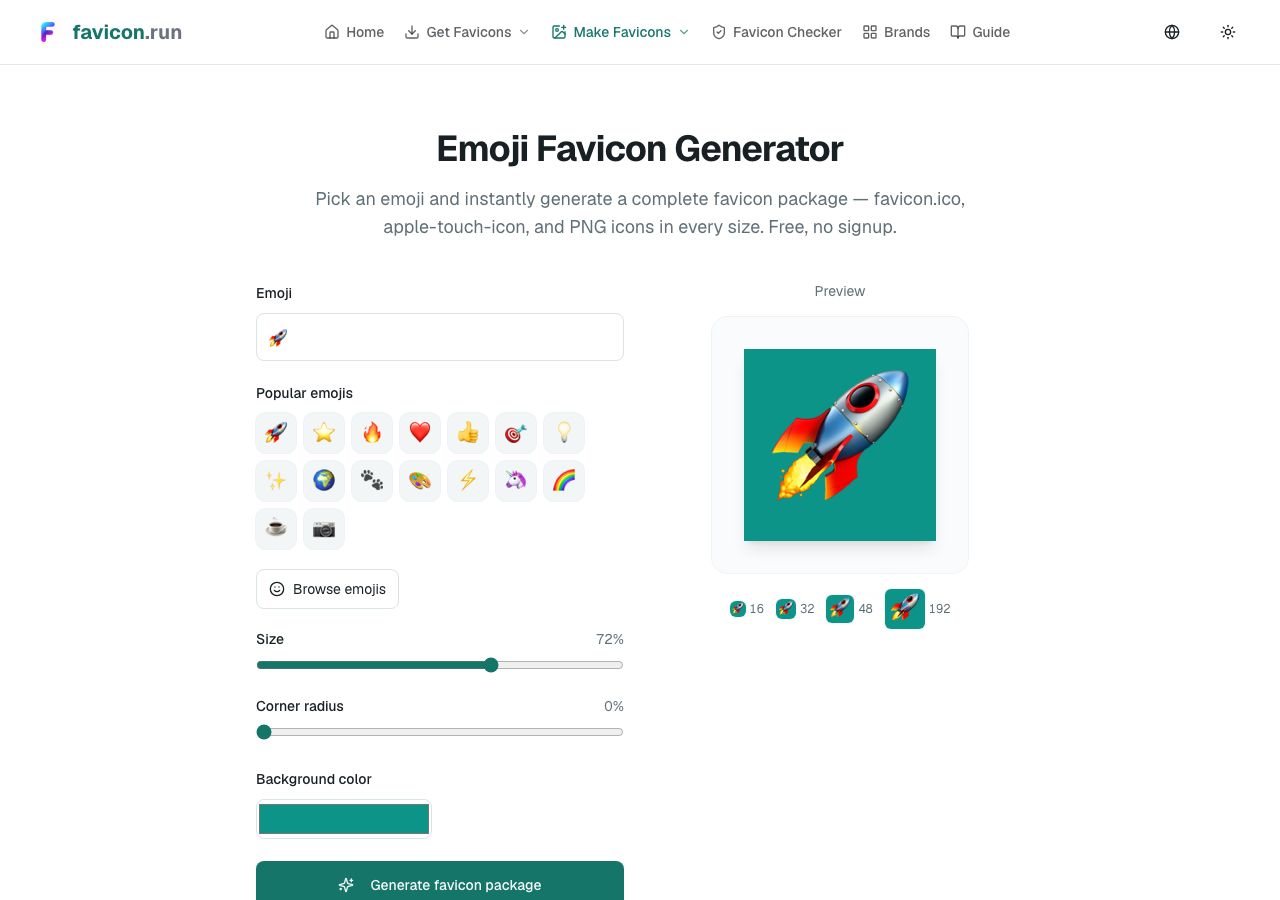 Emoji Favicon